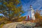 Canada-Ontario-Morson Lighthouse on Lake of the Woods Art Print